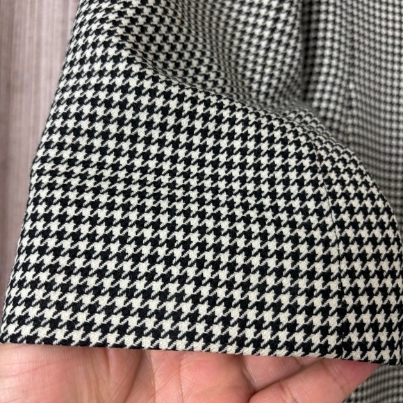 Vintage Talbots Womens Houndstooth Wool Blazer Jacket size 10 Petite - Picture 3 of 13